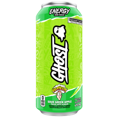 Ghost Energy Warheads Sour Green Apple 473 mL