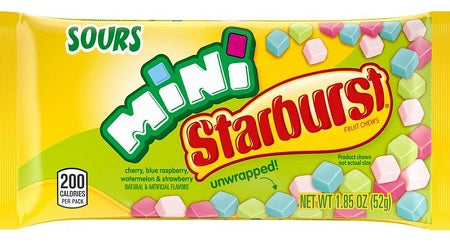 Starburst Sours Mini 52 g