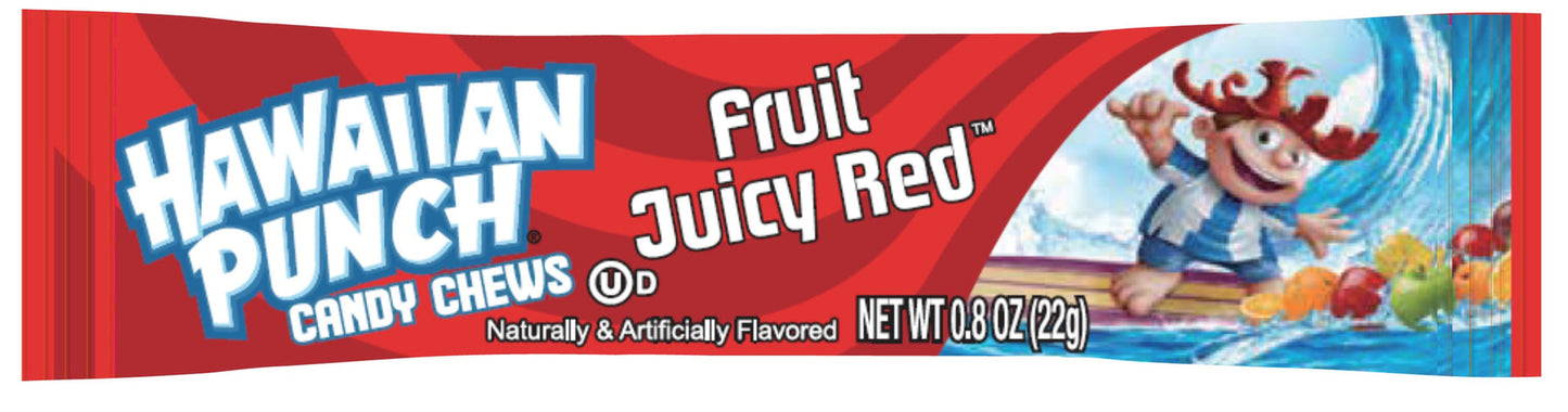 Hawaiian Punch Chew Bars Fruit Juicy Red 22 g