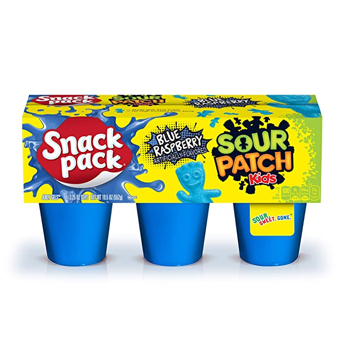 Sour Patch Kids Snack Pack Blue Raspberry Jello 92 g