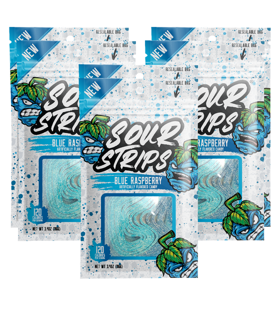 Sour Strips Blue Raspberry 96 g