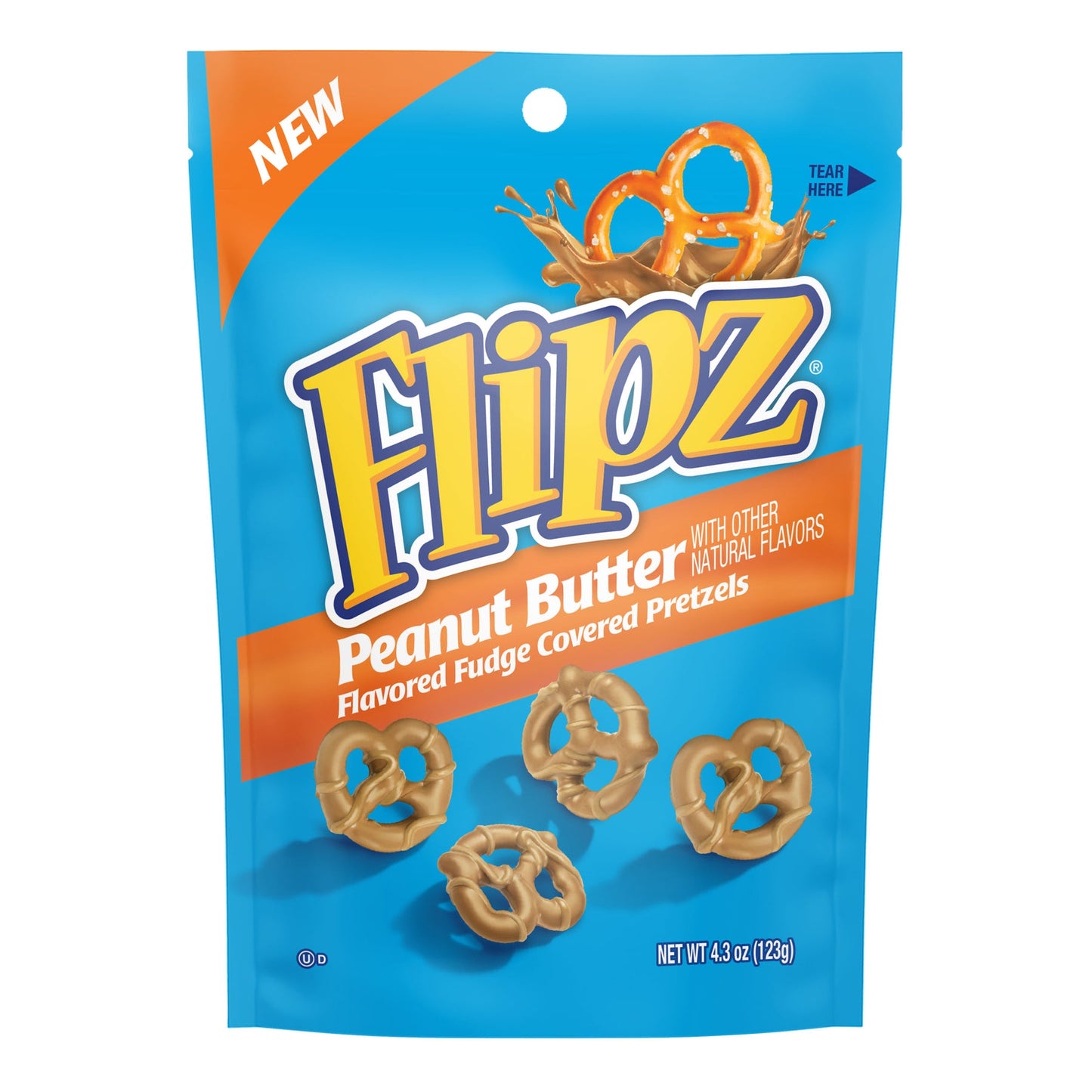 Flipz Peanut Butter Fudge Pretzels 123 g