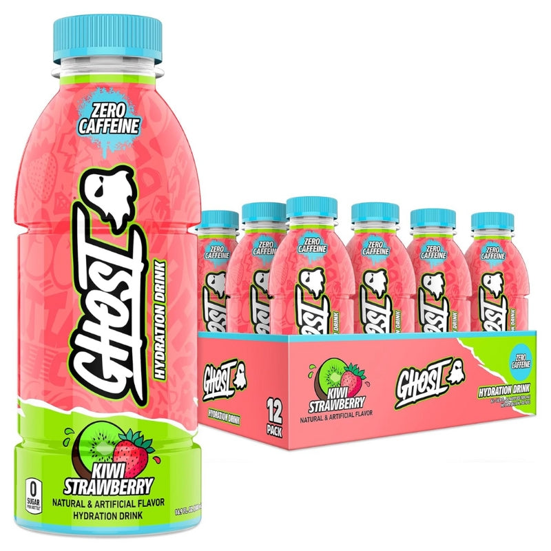 GHOST - Hydration Drink Zero Caffeine 500ml - Kiwi Strawberry