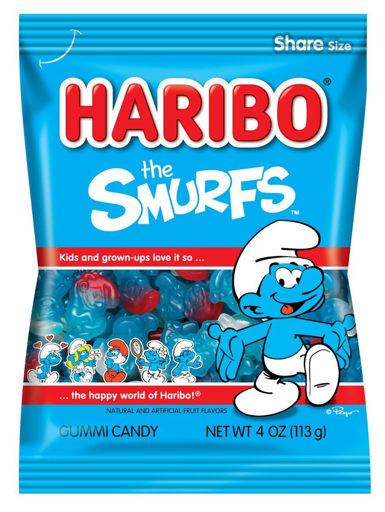 Haribo The Smurfs Peg Bag 113 g