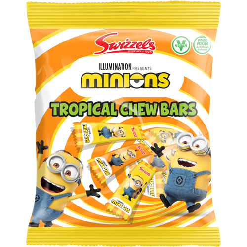 Swizzels Minions Tropical Chew Bars Bag 120 g