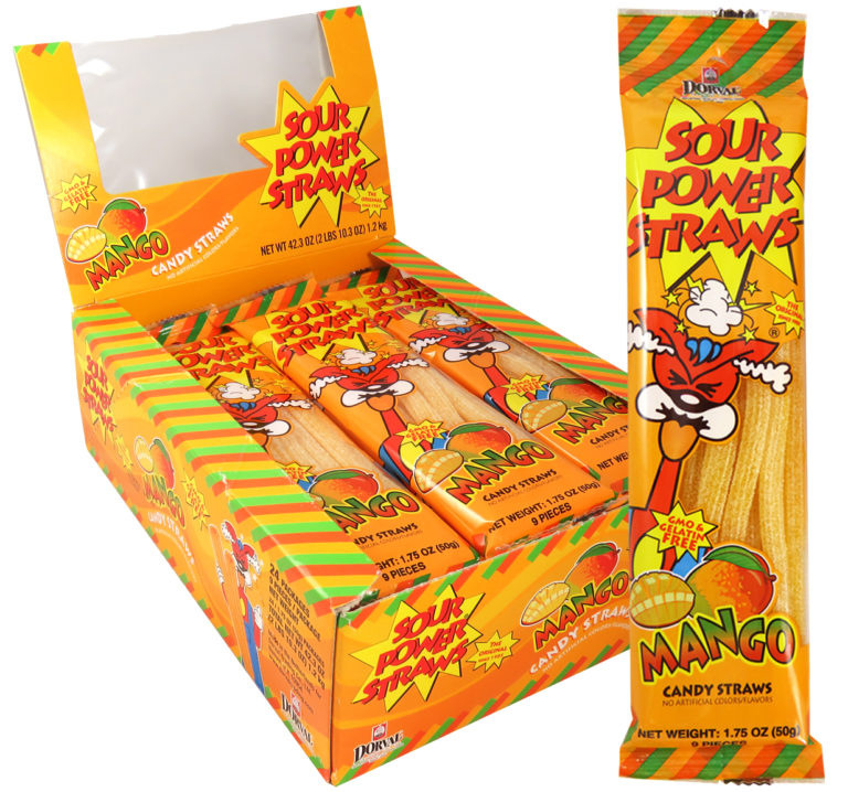 Sour Power Mango Straws 50 g