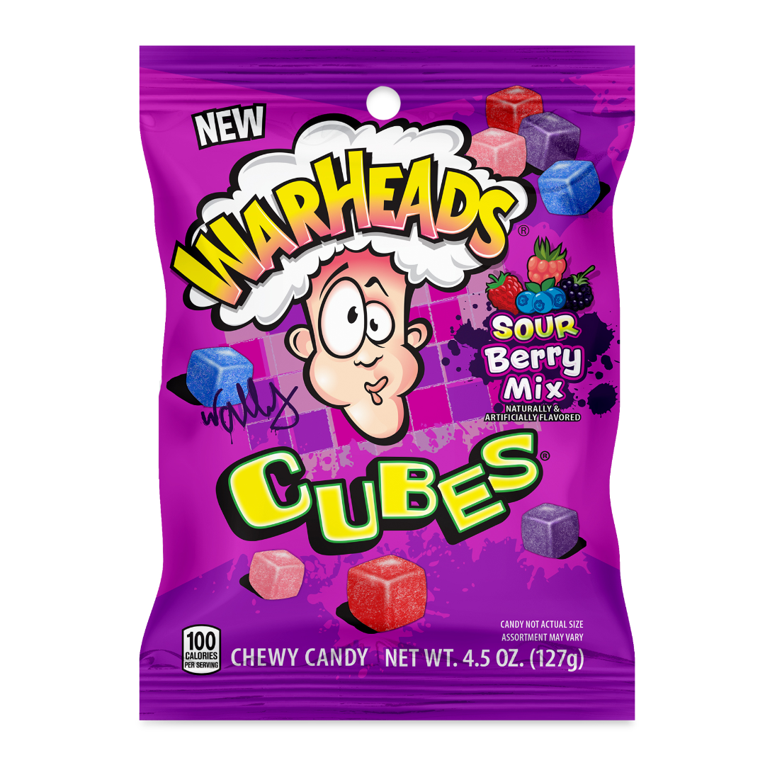 Warheads Cubes Sour Berry Mix 127 g