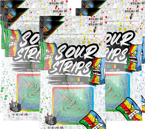 Sour Strips Rainbow 96 g