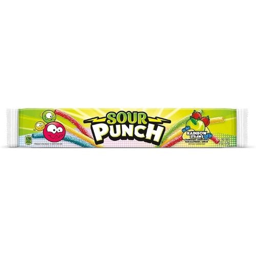 Sour Punch Rainbow Straws 57 g