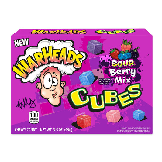 Warheads Cubes Sour Berry Mix Theatre Box 99 g