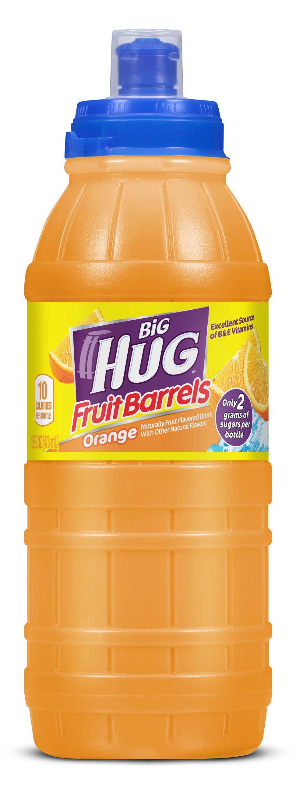 Big Hug Fruit Barrel Orange Sports Cap 473 mL
