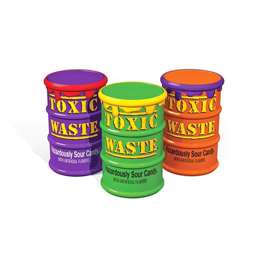 Toxic Waste Special Edition Assorted Sour Candy Coloured Drums 48 g