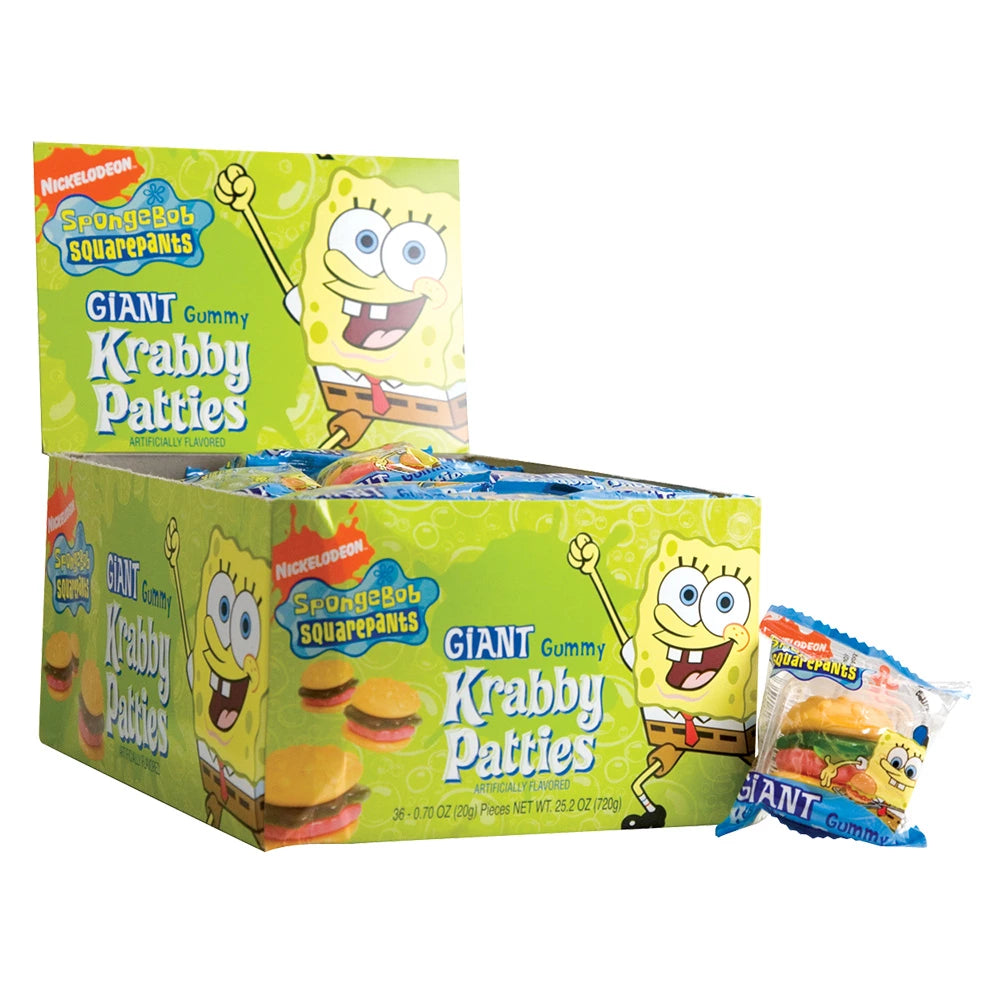 Spongebob Squarepants Giant Gummy Krabby Patties 20 g