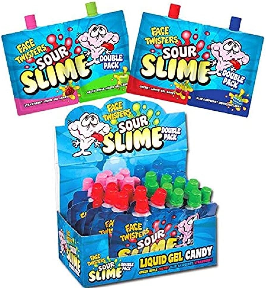 Face Twisters Sour Slime Candy 40 g