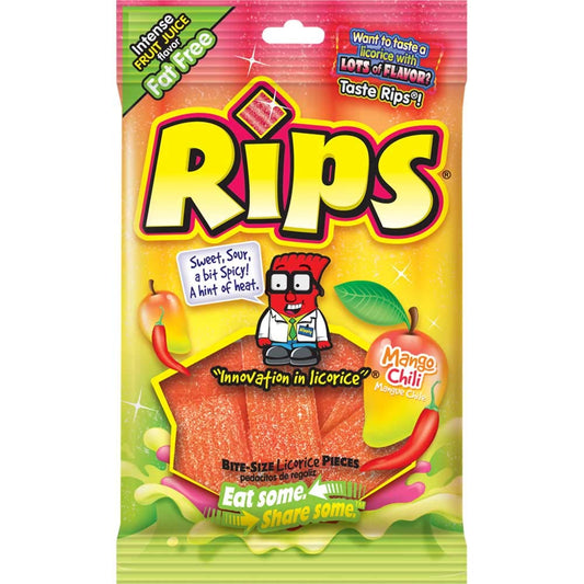 Rips Bite-Size Mango Chili Candy 113 g