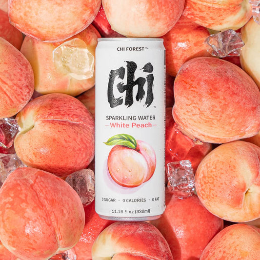 China Genki Forest Sugar-free 0-fat white peach flavor soda sparkling water drink 330ml canned sparkling water