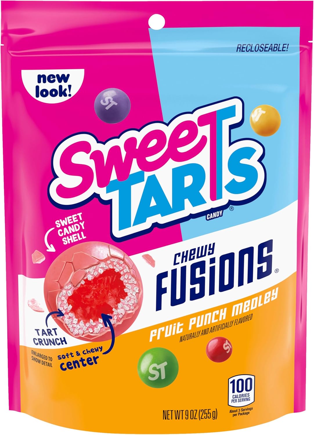 SWEET TARTS CHEWY FUSIONS FRUIT PUNCH MEDLEY 142g