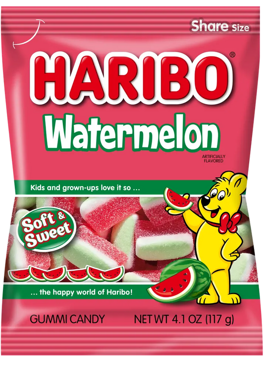 Haribo Soft & Sweet Watermelon Peg Bag 117 g