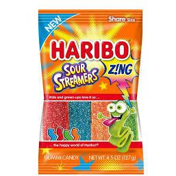 Haribo Zing Sour Streamers Peg Bag 127 g