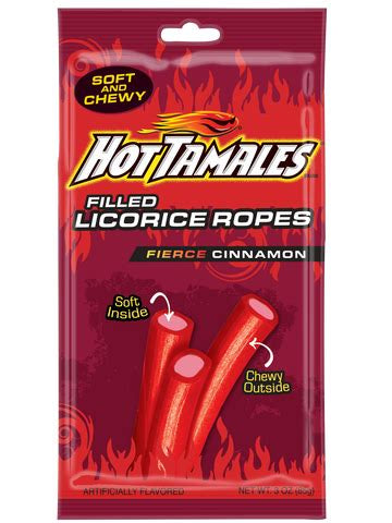 Hot Tamales Licorice Ropes 85 g
