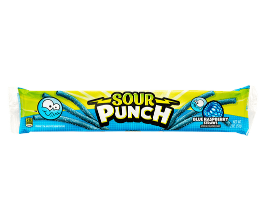 Sour Punch Blue Raspberry Straws 57 g