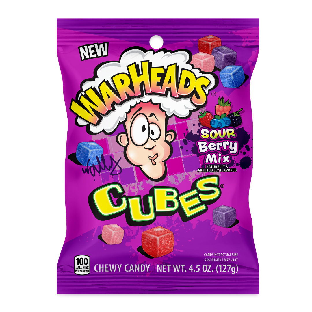 Warheads Cubes Sour Berry Mix 127 g 