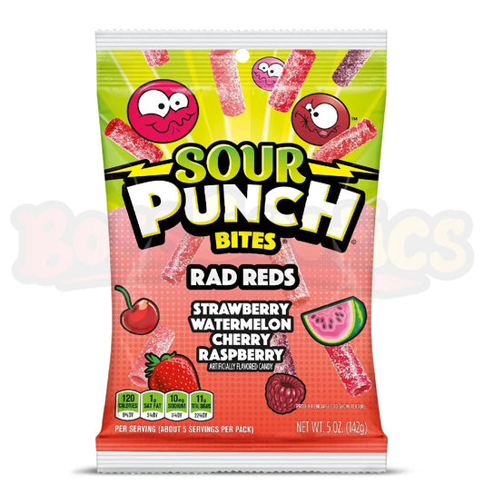 SOUR PUNCH Bites Rad Reds Peg 142 g