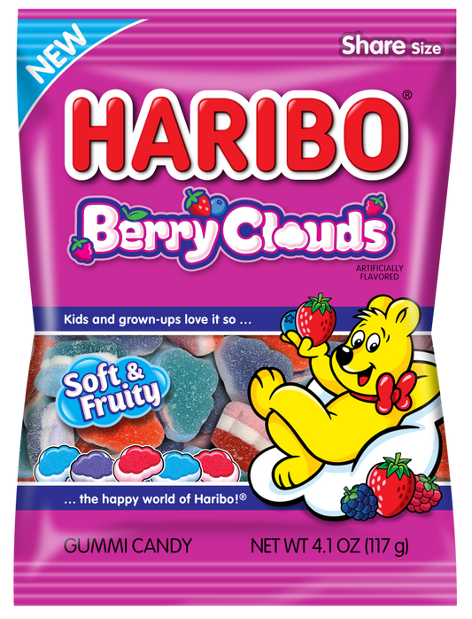 Haribo Berry Clouds Peg Bag 117 g