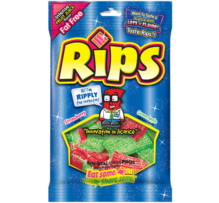 Rips Strawberry Green Apple Bite-Size Licorice 113 g