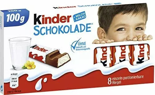 Kinder Chocolate 8 Bars 3.52 Oz