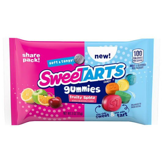 Sweetarts Gummies Fruity Splitz Share Pack 85 g